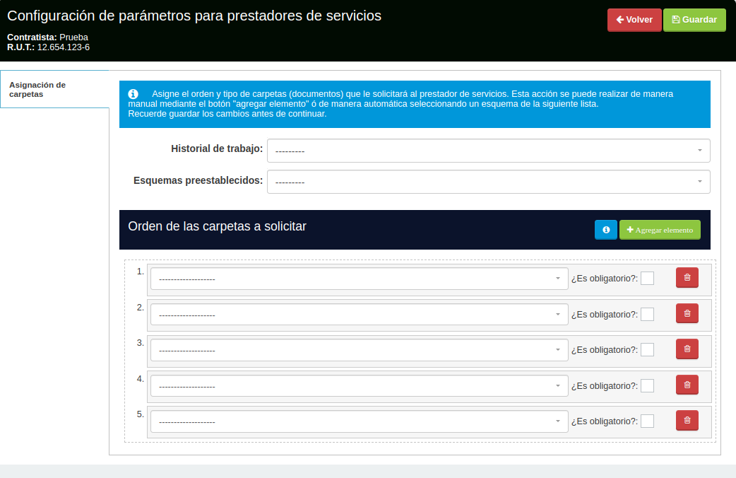 Configuración